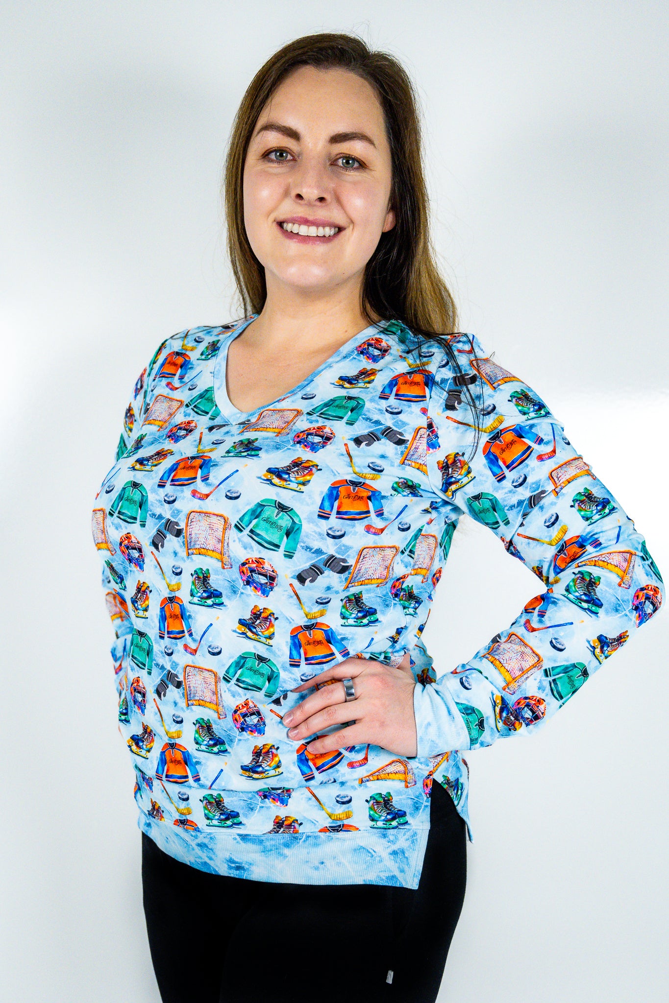 V-Neck French Terry Shirt