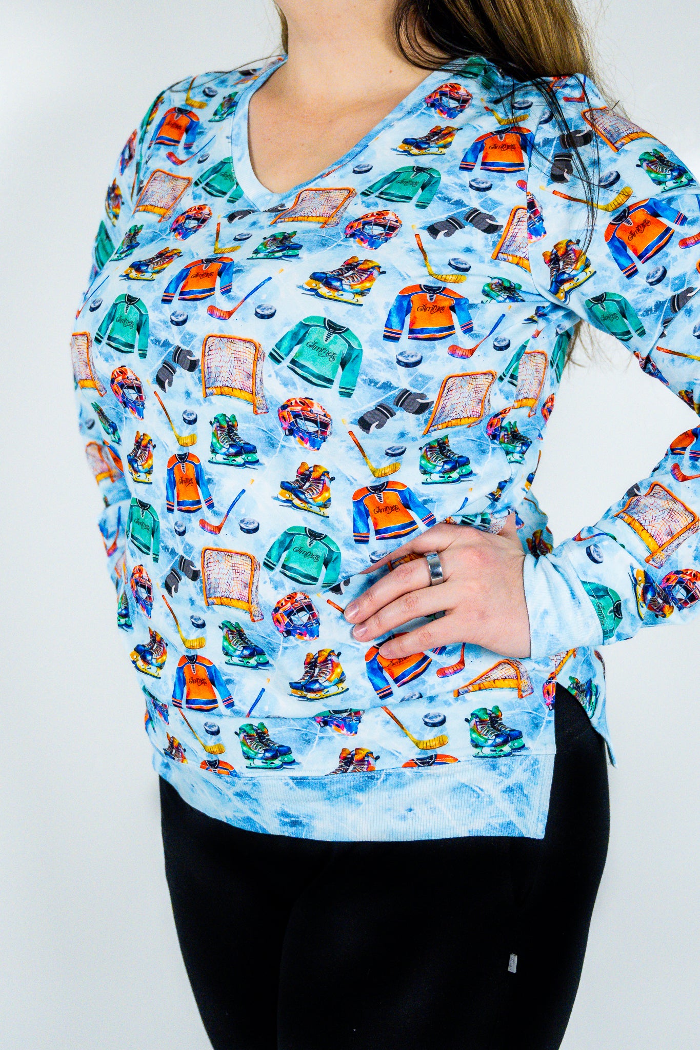 V-Neck French Terry Shirt