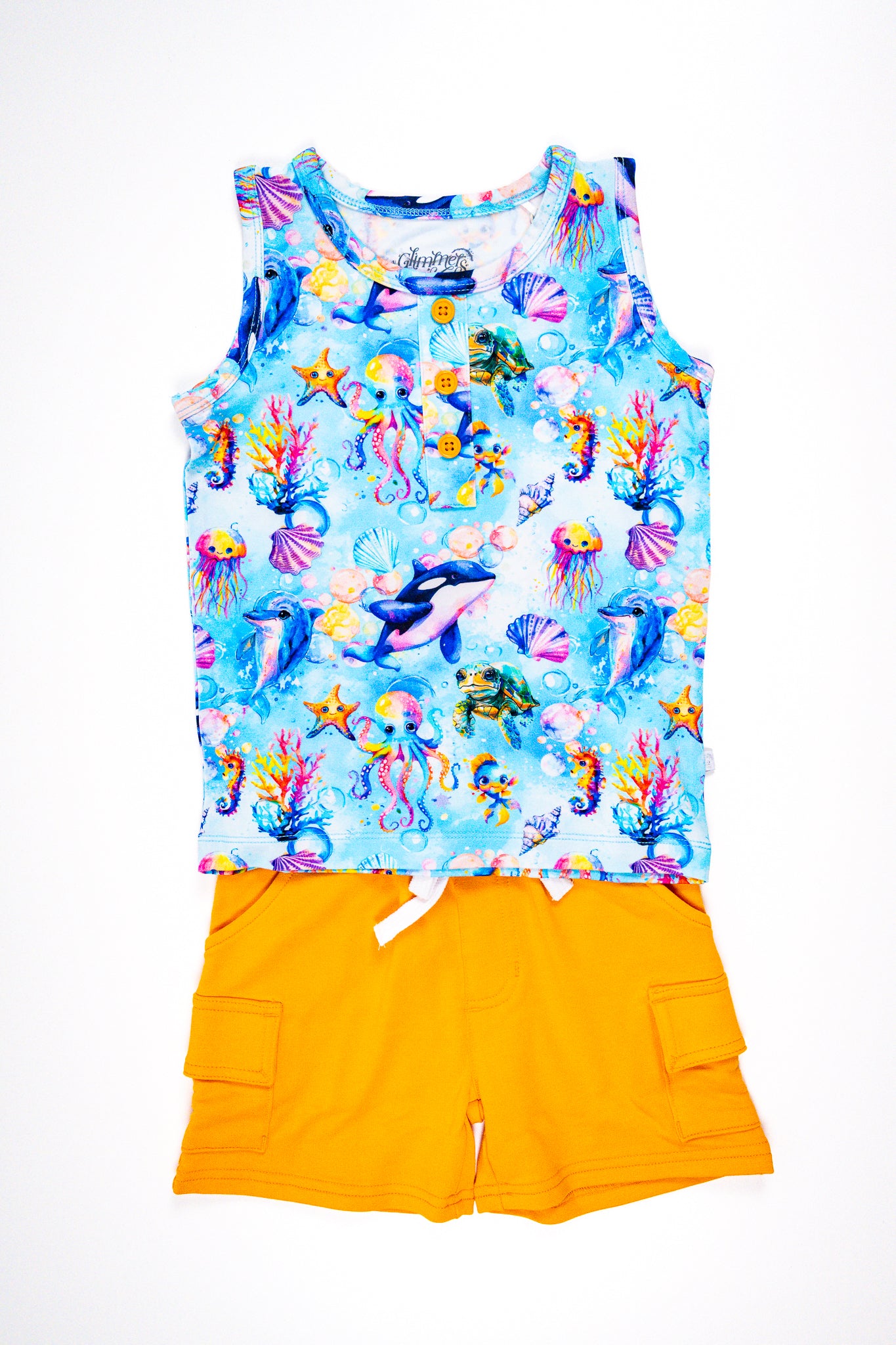 Tank Top & Cargo Shorts Set