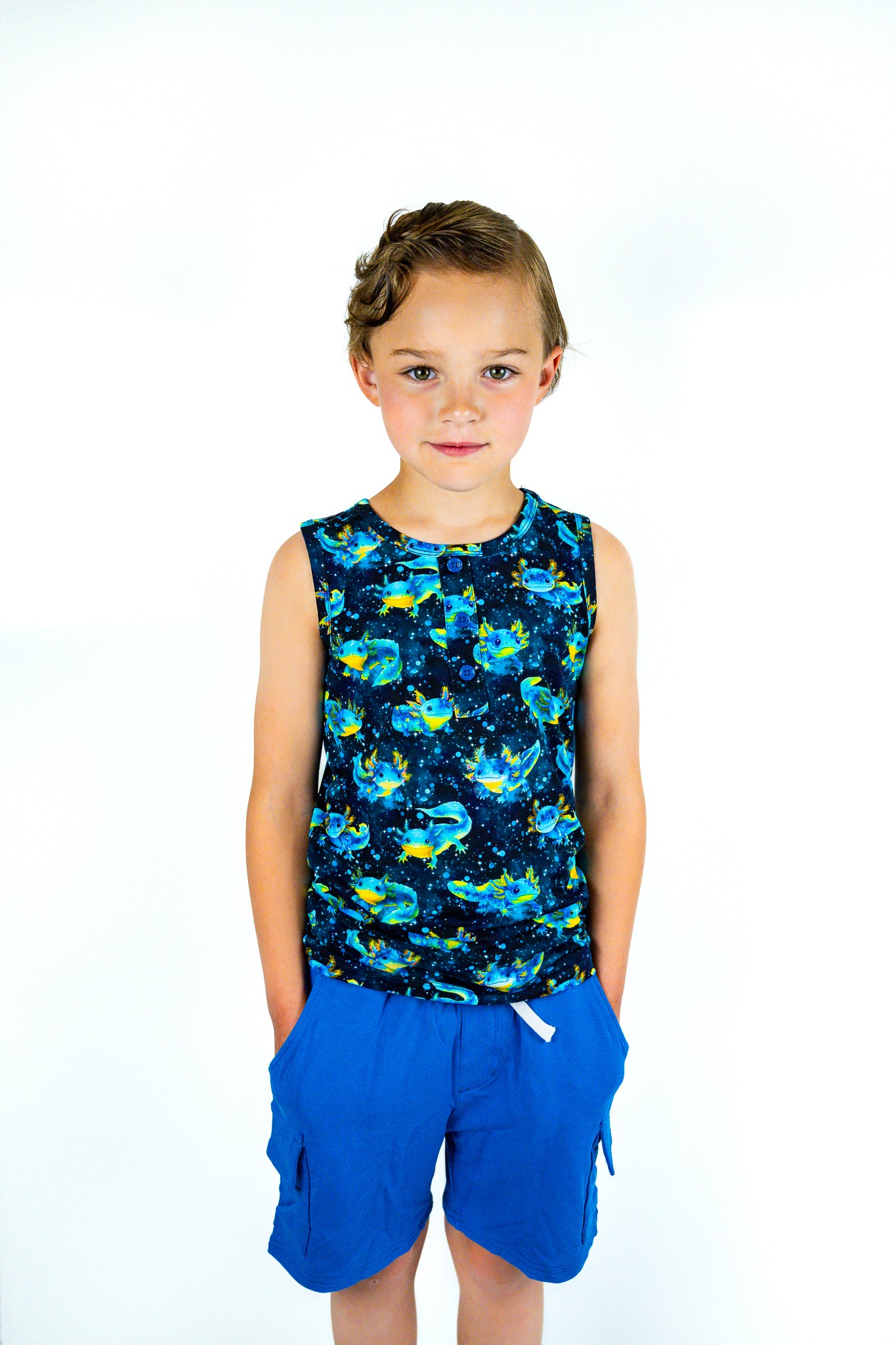 Tank Top & Cargo Shorts Set