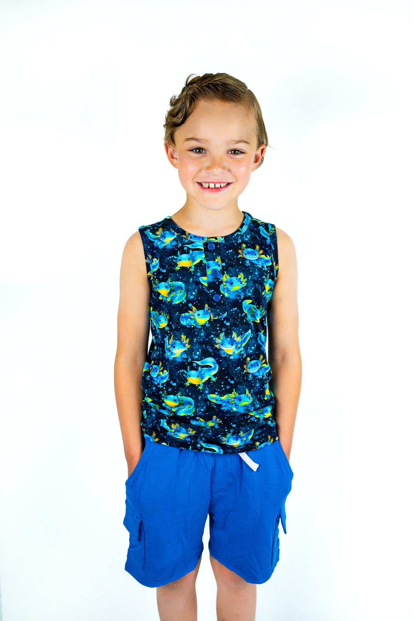 Tank Top & Cargo Shorts Set