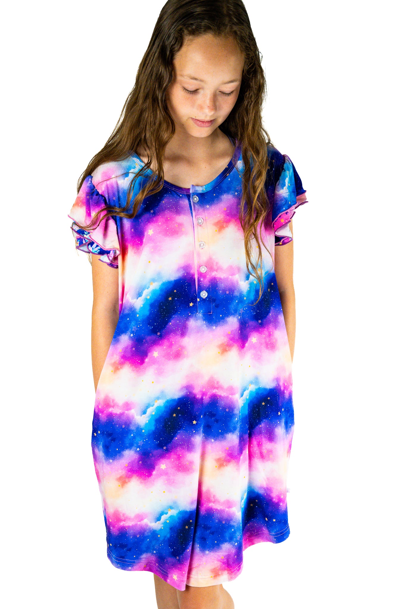 Flutter Sleeve Gown