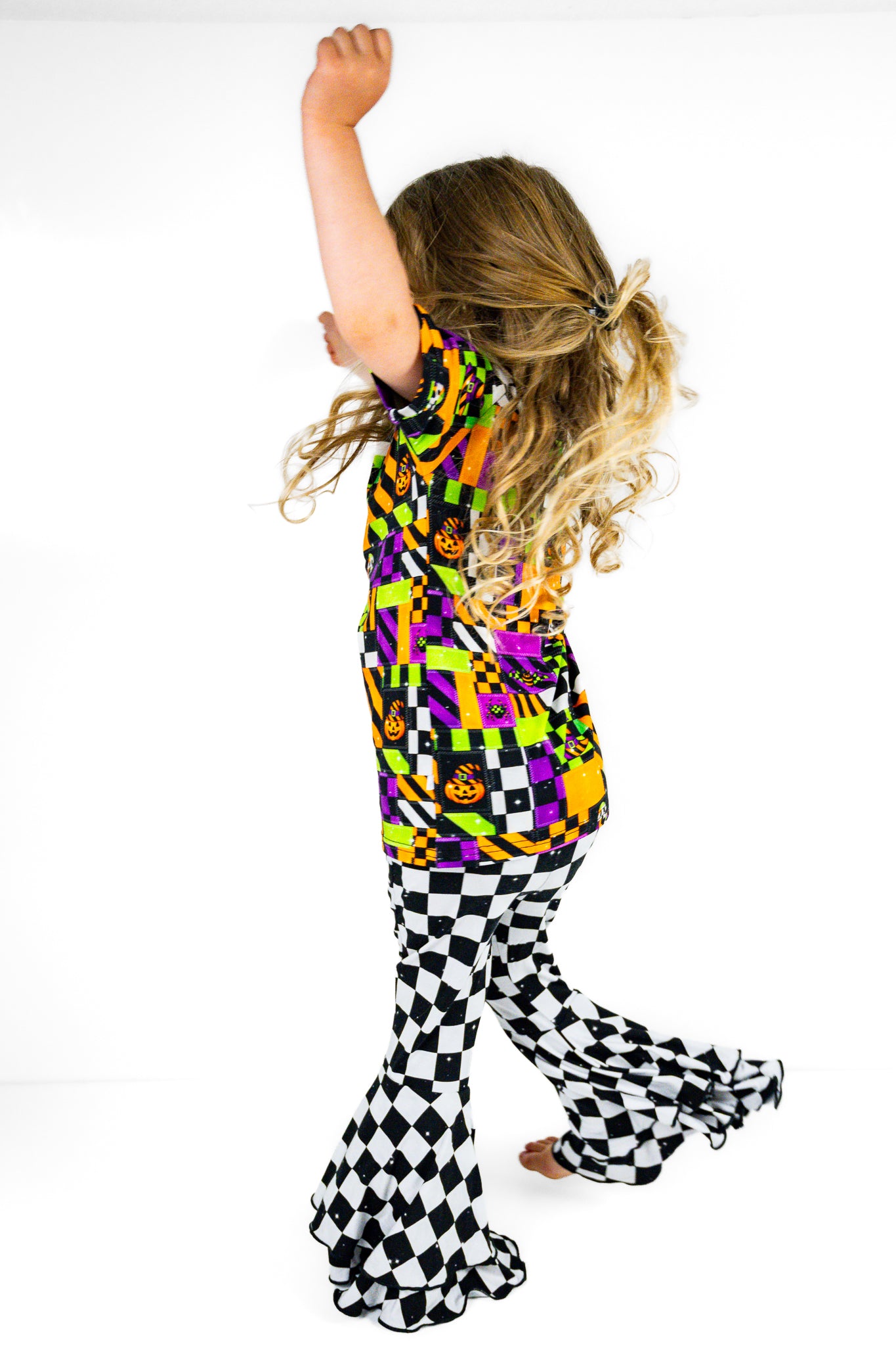 Double Ruffle Flare Leg
