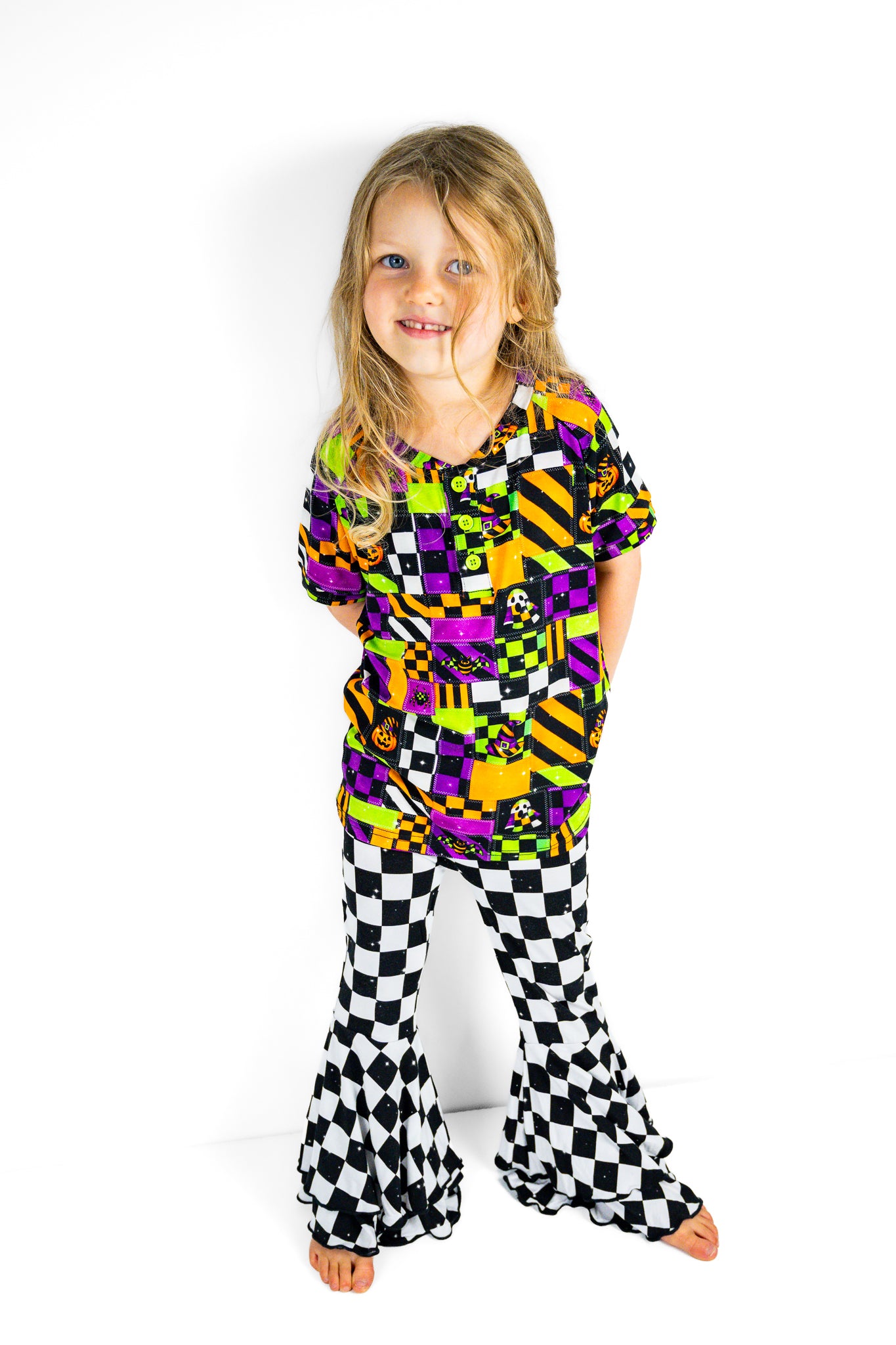 Double Ruffle Flare Leg