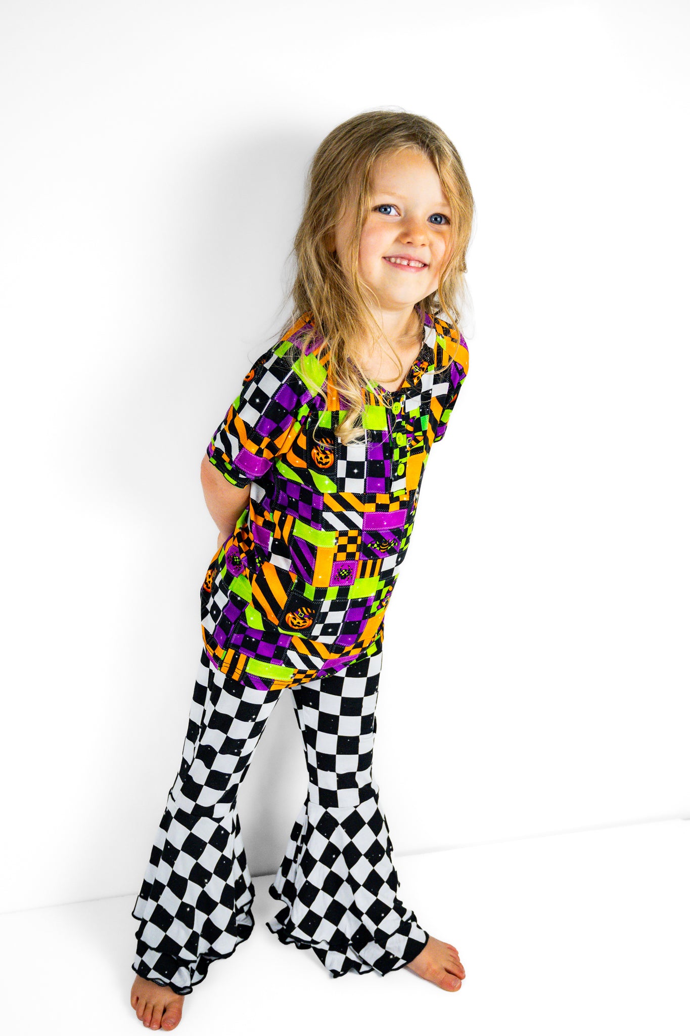 Double Ruffle Flare Leg