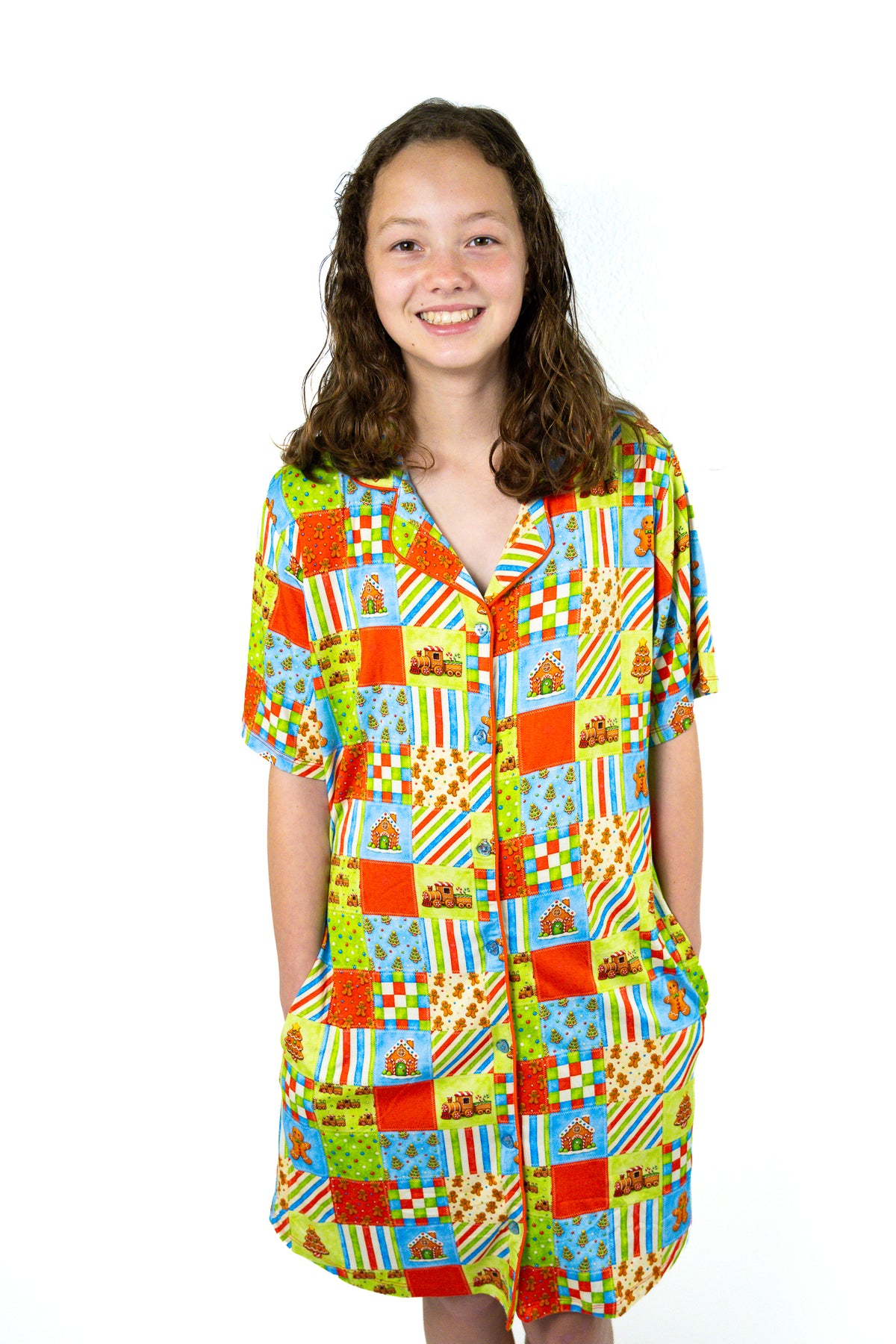 Button Down Lounge Gown