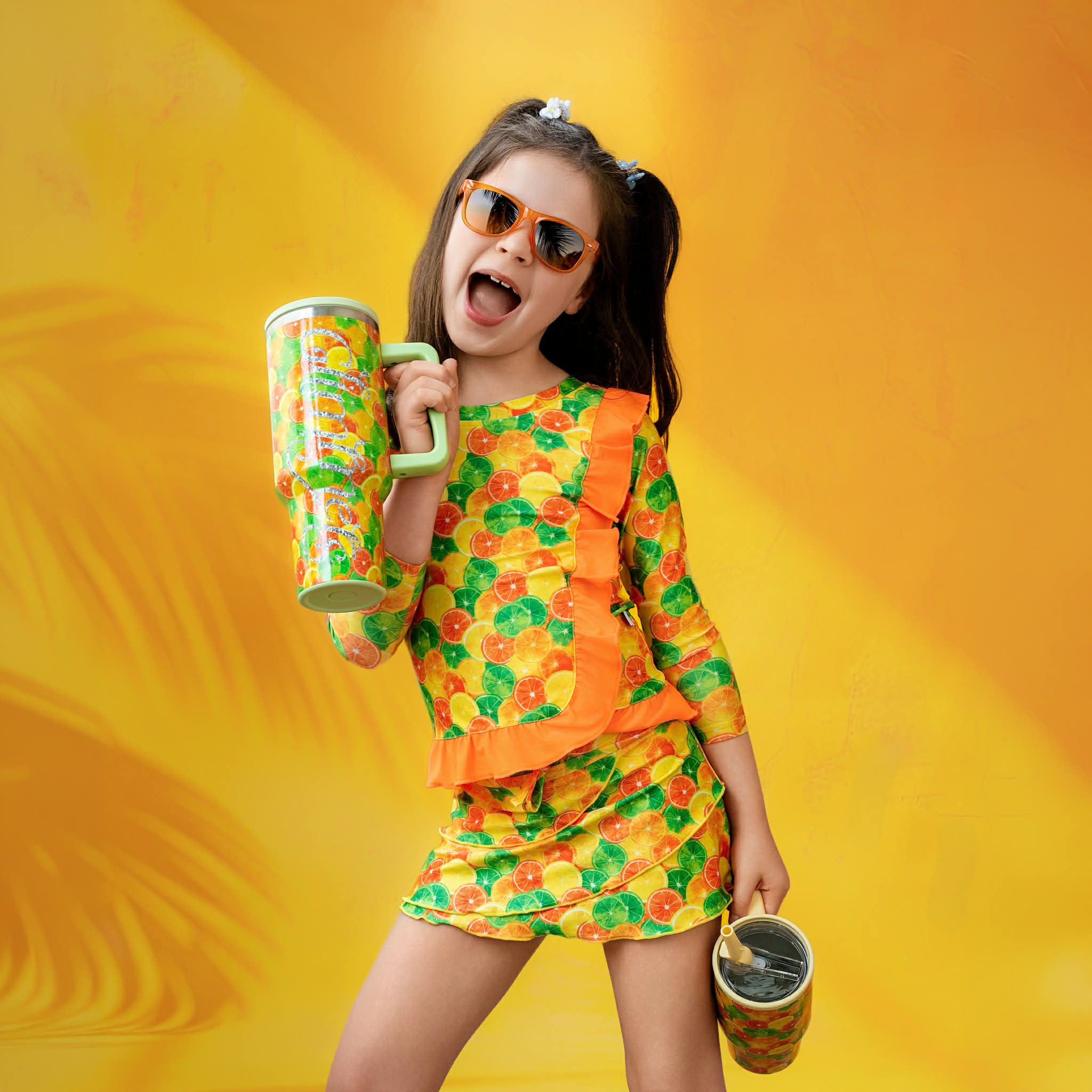 40 oz Stainless Steel Silly Citrus