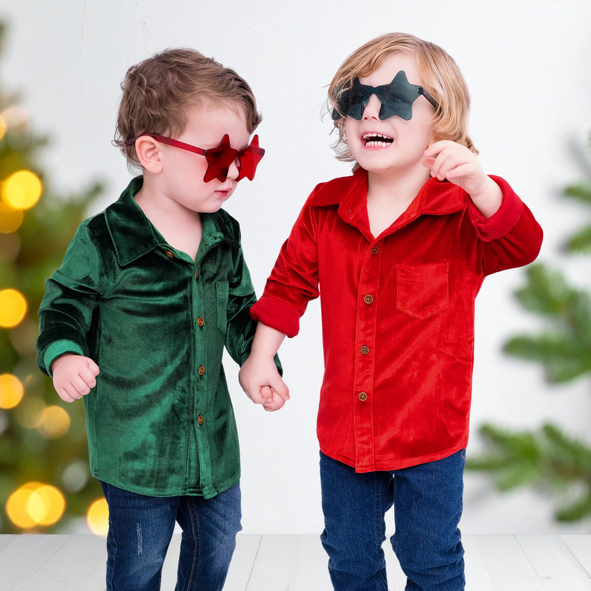 Festive Fairytale Crushed Velvet Shirt
