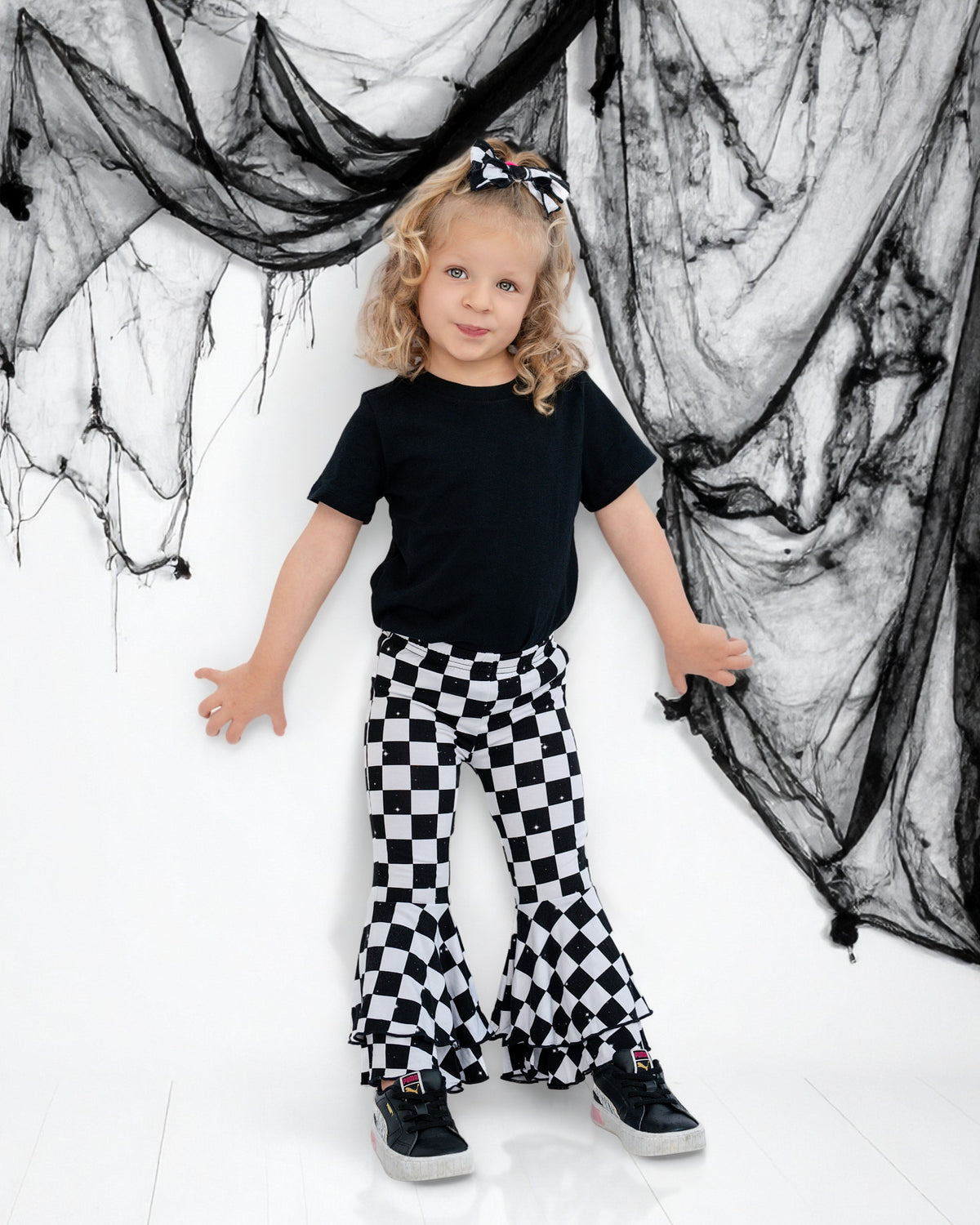 Double Ruffle Flare Leg