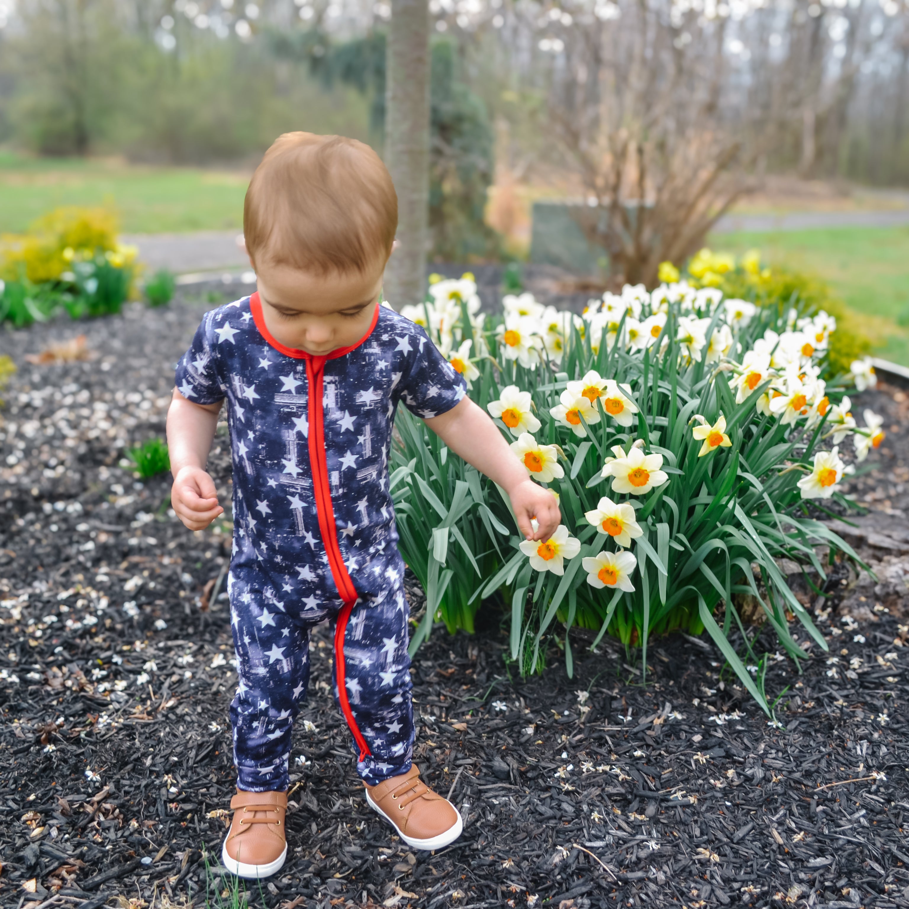 Short Sleeve Zip Romper