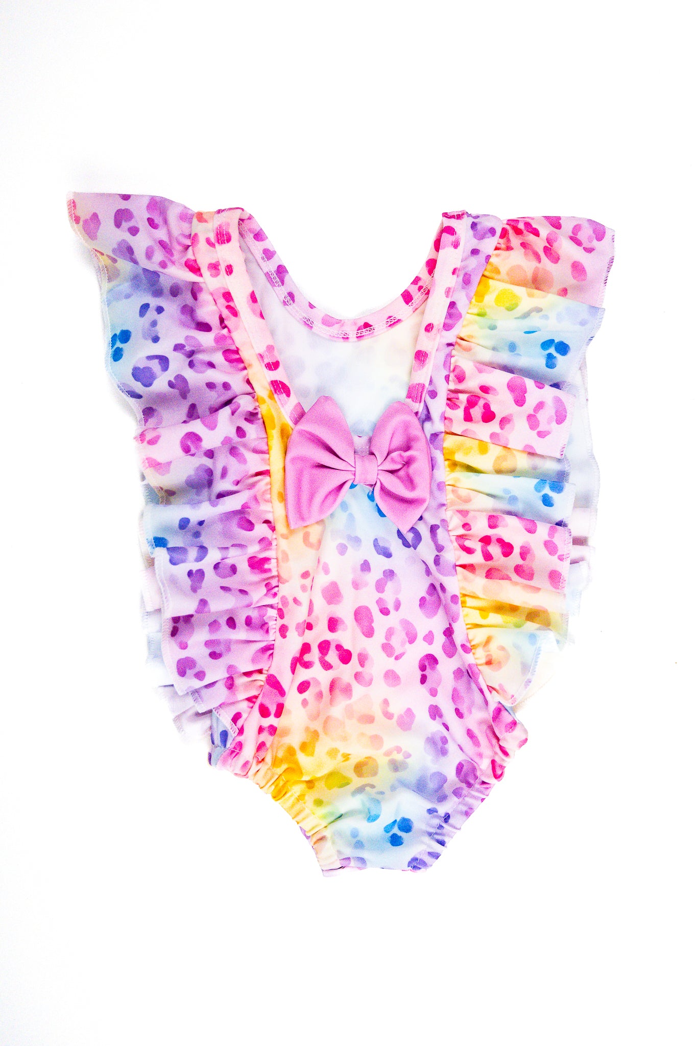 Ruffle Swim Suit with Bow