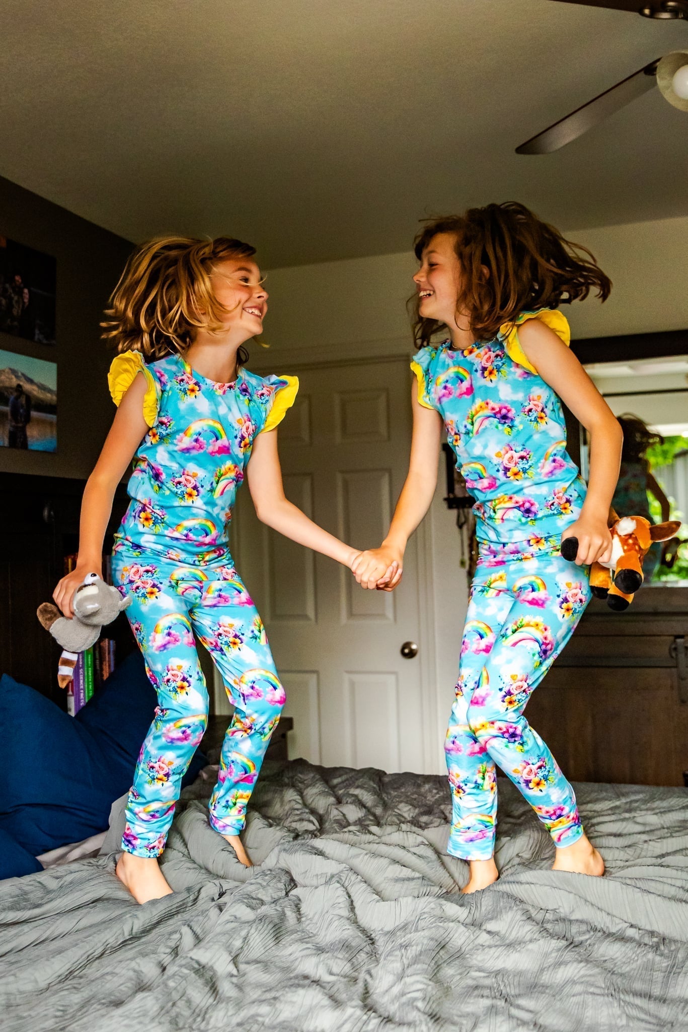 Flutter Sleeve PJs - Rainbow Daydreams