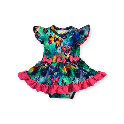 Twirl Dress with Bodysuit - Cosmic Flutters