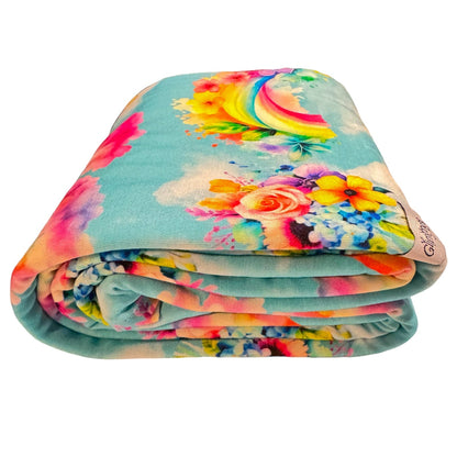 Swaddle with Headband - Rainbow Daydreams