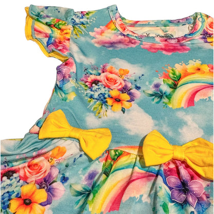 Twirl Dress with Bodysuit - Rainbow Daydreams