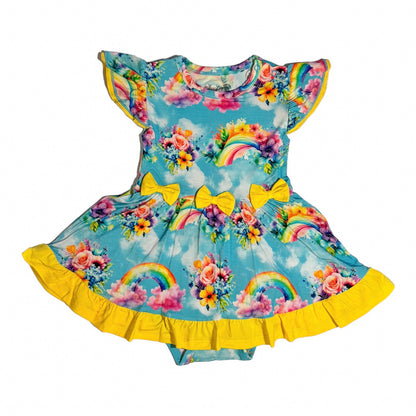 Twirl Dress with Bodysuit - Rainbow Daydreams