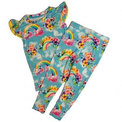 Flutter Sleeve PJs - Rainbow Daydreams