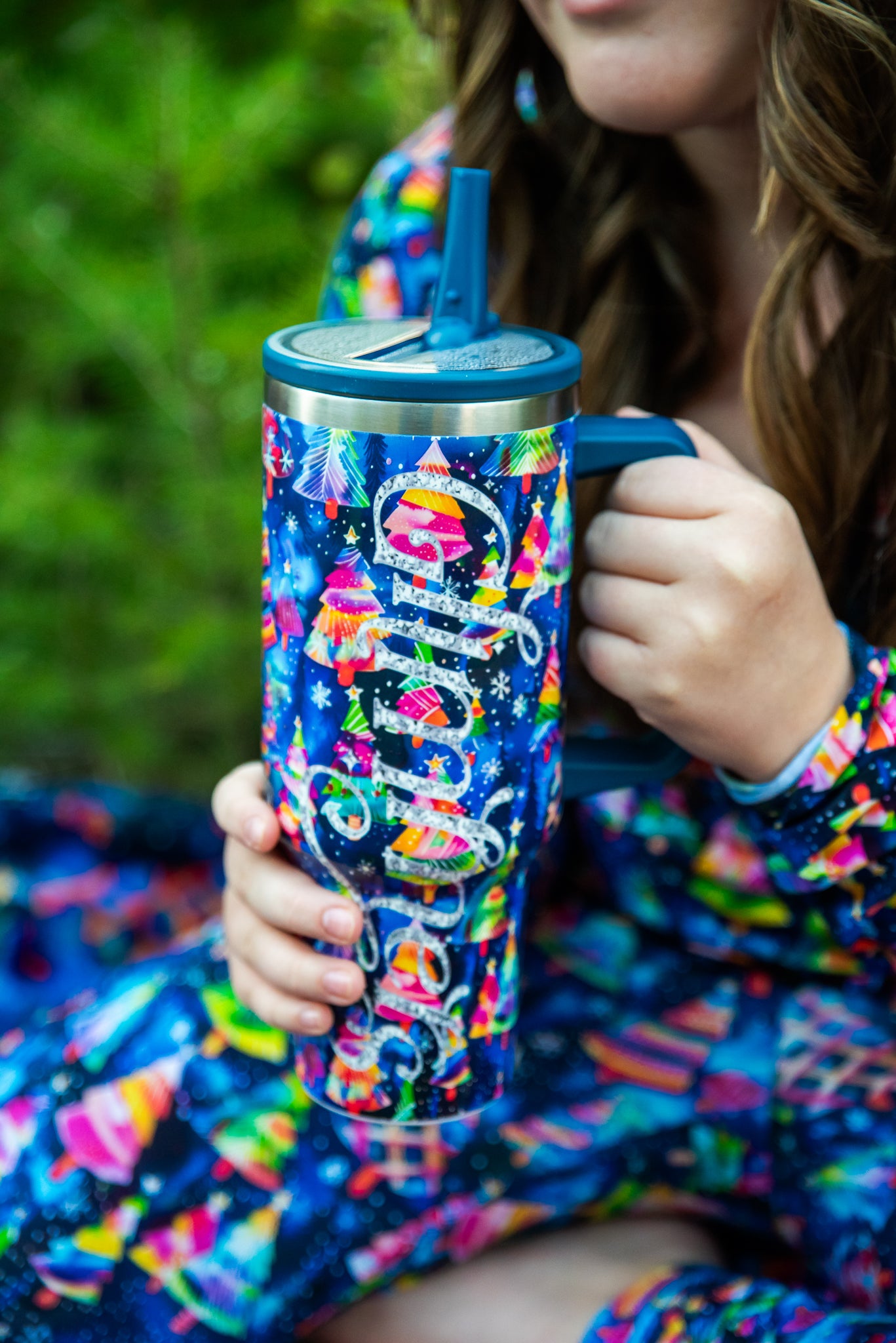 40 oz Stainless Steel Glimmer Me Timbers Tumbler
