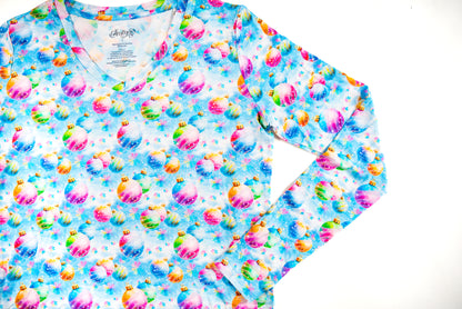 Long sleeve ladies V-Neck Shirt