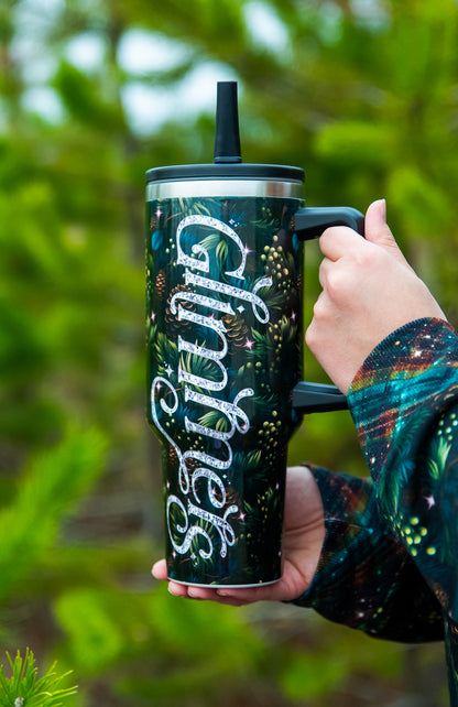 40 oz Stainless Steel Mystic Pine Tumbler