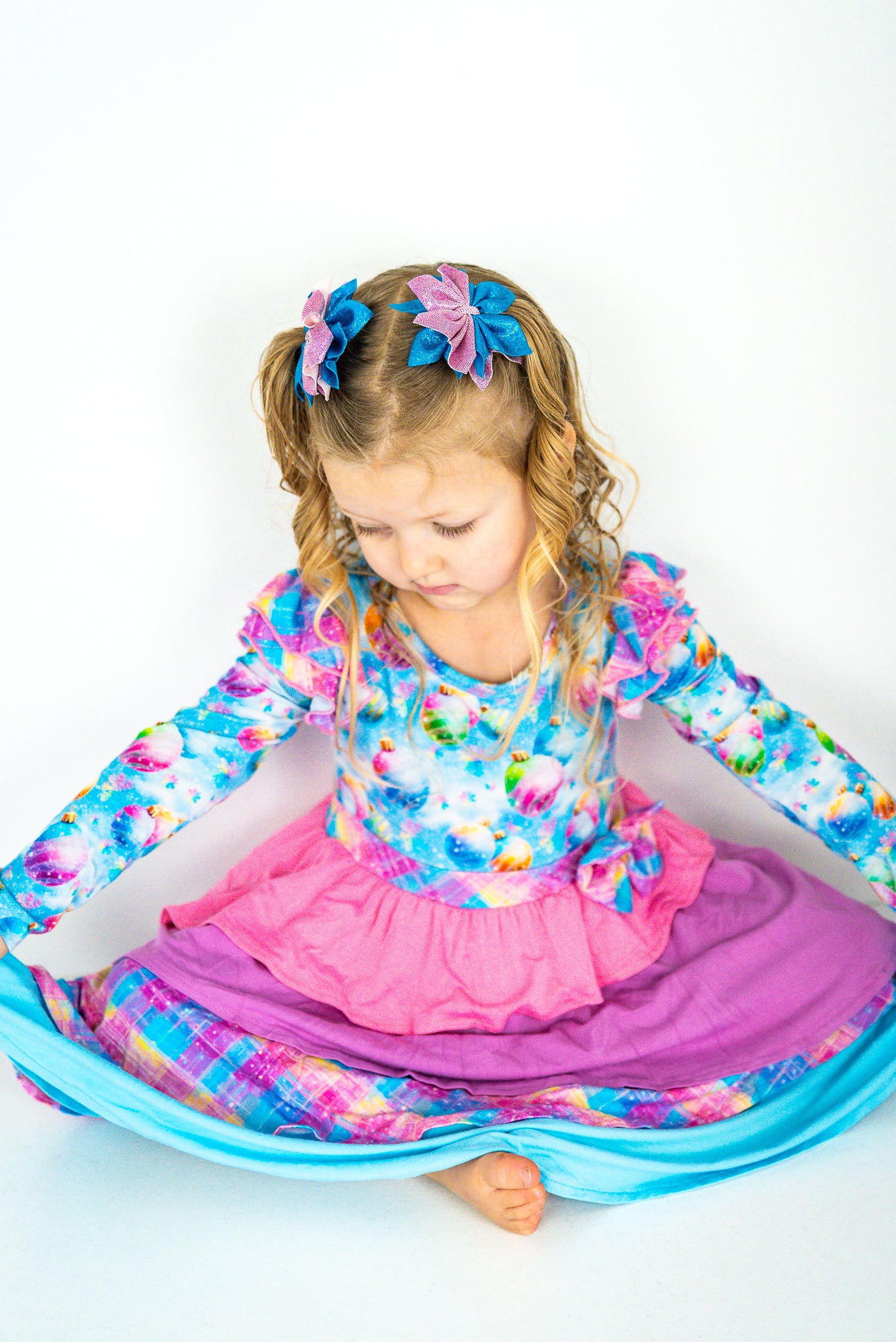 Aria Dress- Long Sleeve with Ruffles