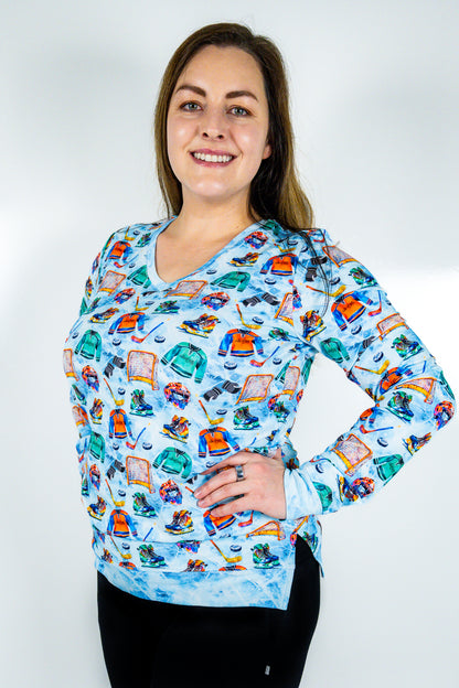 V-Neck French Terry Shirt