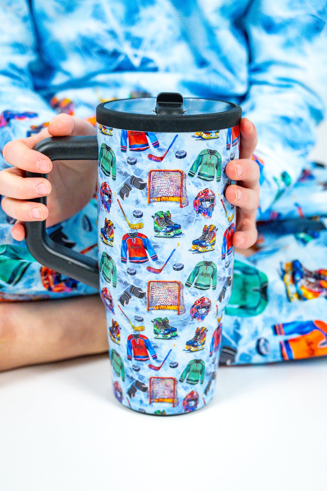 24 oz Stainless Steel Frozen Faceoff Tumbler