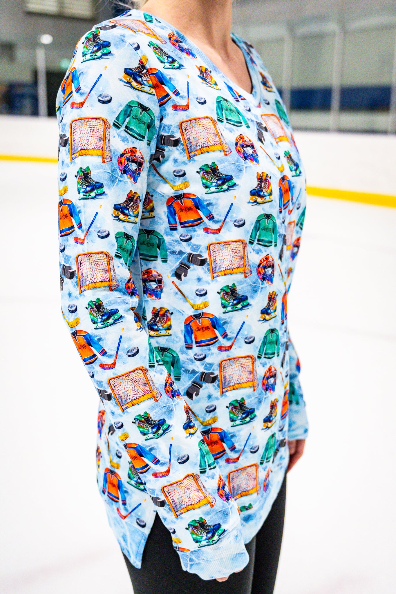 V-Neck French Terry Shirt