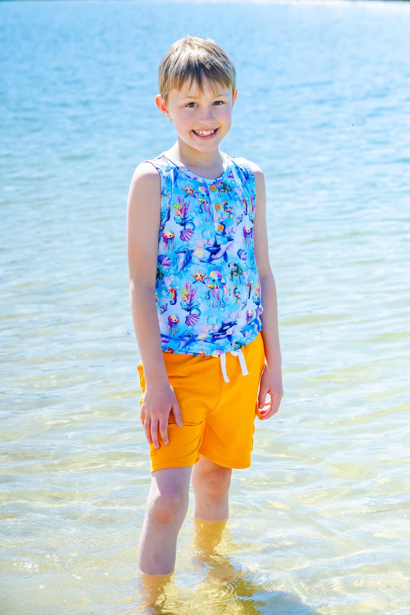 Tank Top & Cargo Shorts Set