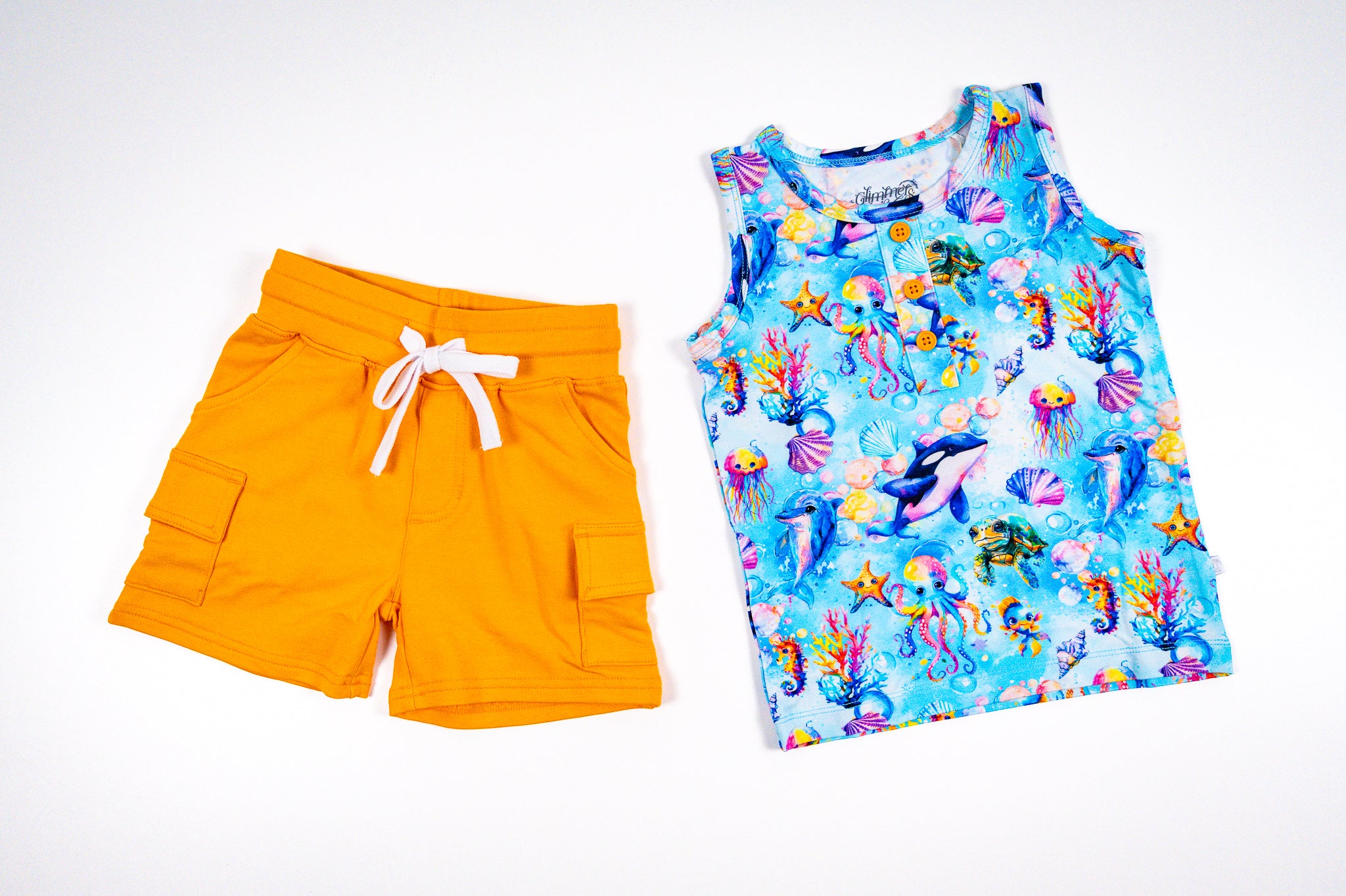 Tank Top & Cargo Shorts Set