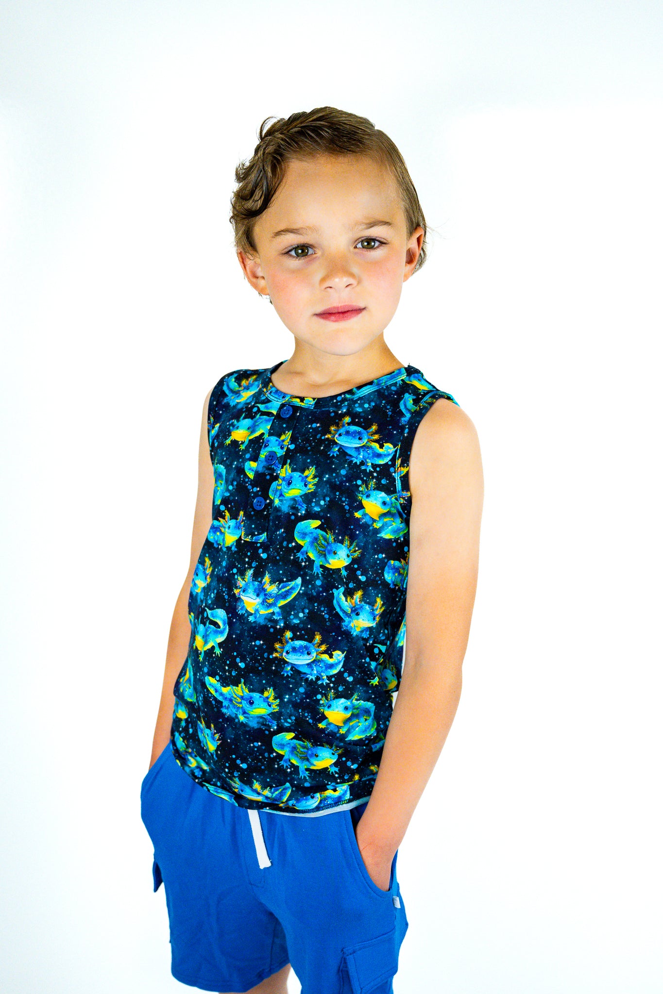 Tank Top & Cargo Shorts Set