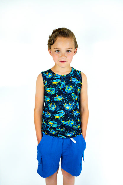 Tank Top & Cargo Shorts Set