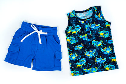 Tank Top & Cargo Shorts Set