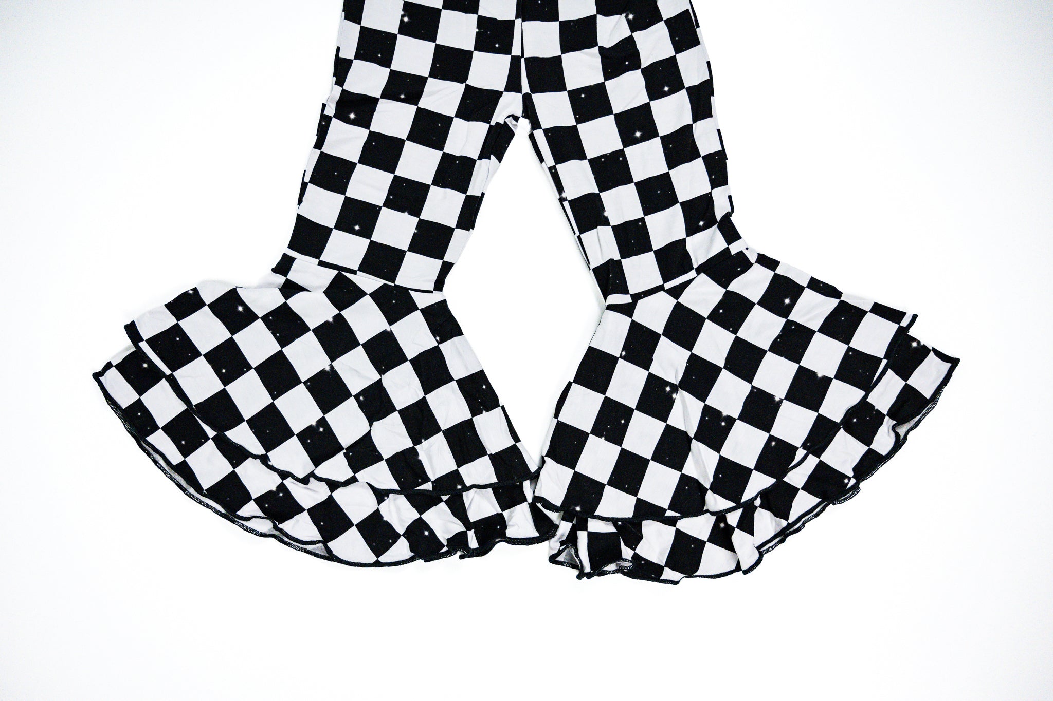 Double Ruffle Flare Leg