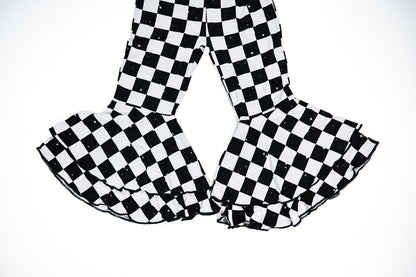Double Ruffle Flare Leg