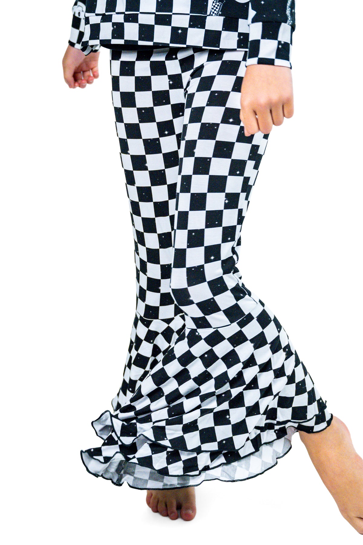 Double Ruffle Flare Leg