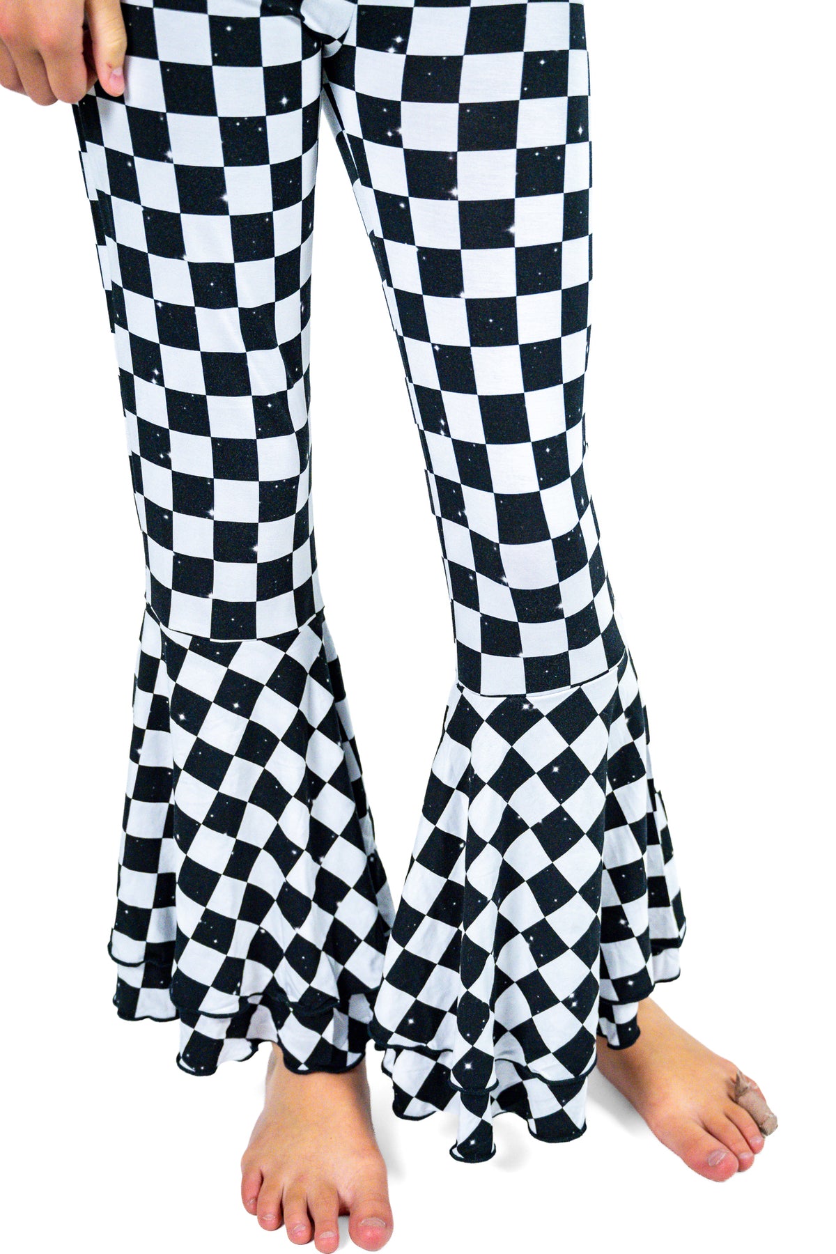 Double Ruffle Flare Leg