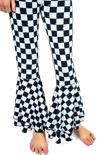 Double Ruffle Flare Leg