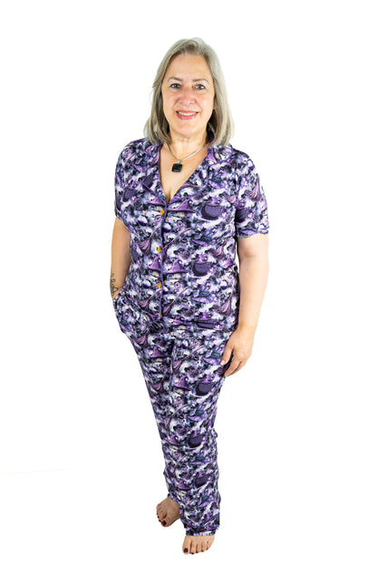 Button-Up Pajama Set