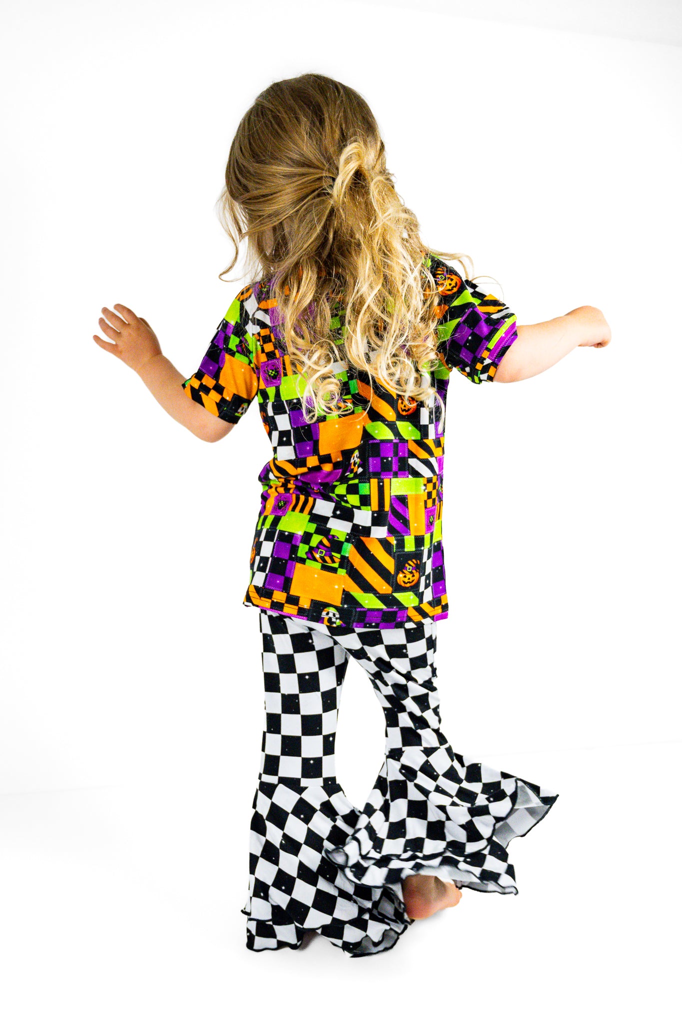 Double Ruffle Flare Leg