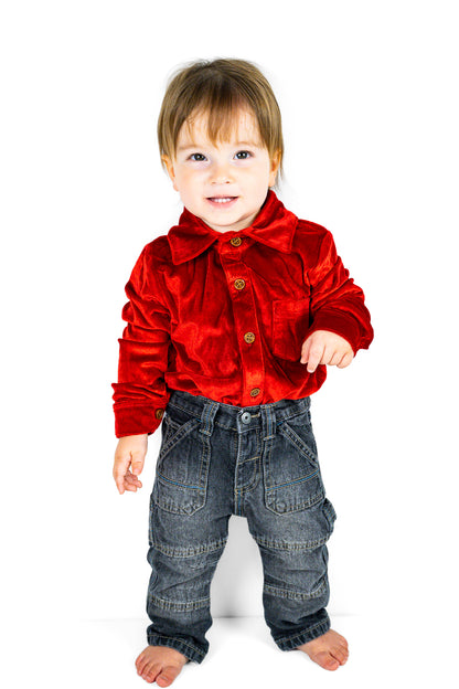 Festive Fairytale Crushed Velvet Shirt