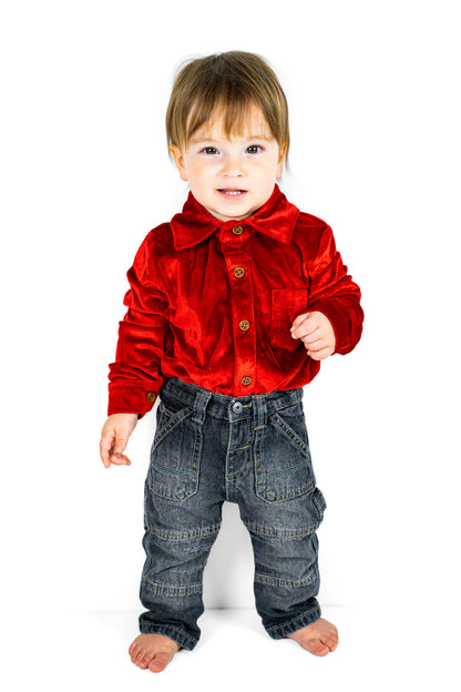 Festive Fairytale Crushed Velvet Shirt