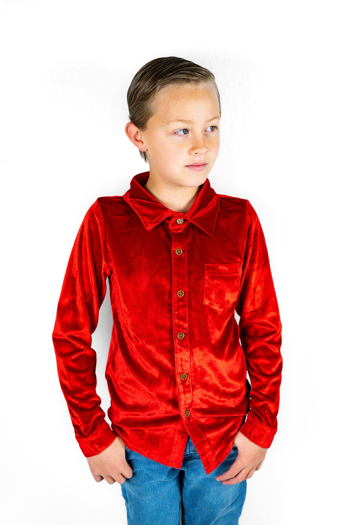 Festive Fairytale Crushed Velvet Shirt