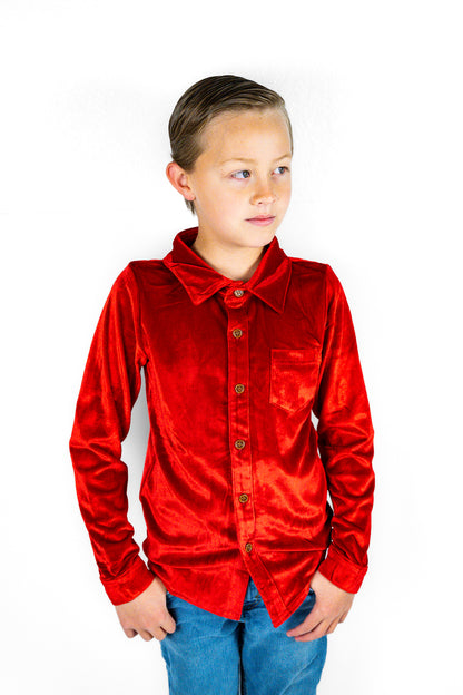 Festive Fairytale Crushed Velvet Shirt