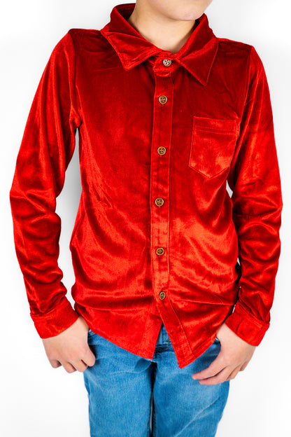 Festive Fairytale Crushed Velvet Shirt
