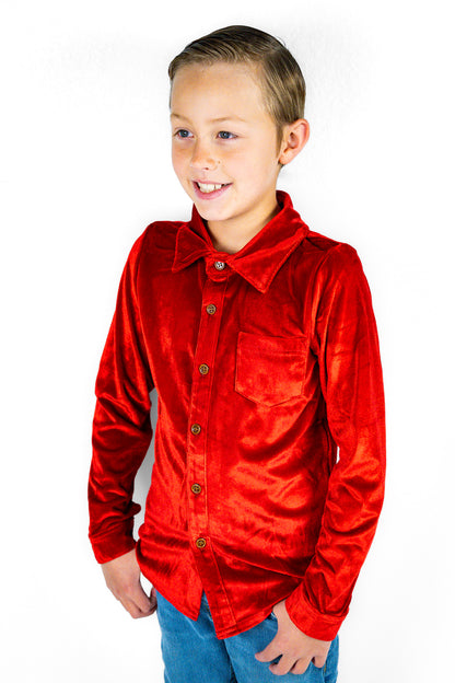 Festive Fairytale Crushed Velvet Shirt