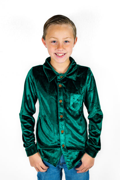 Festive Fairytale Crushed Velvet Shirt