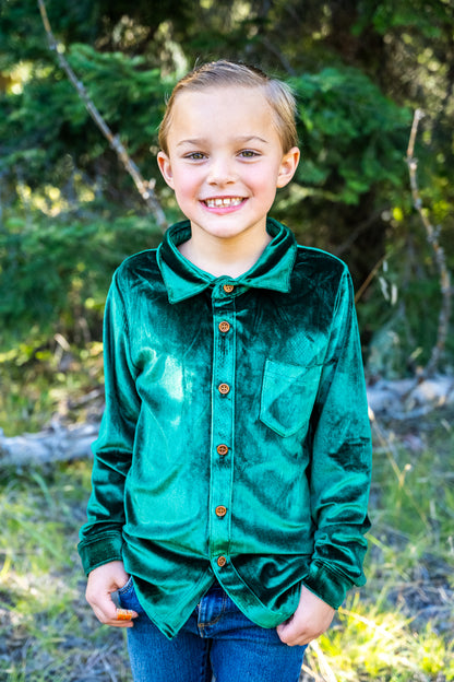 Festive Fairytale Crushed Velvet Shirt