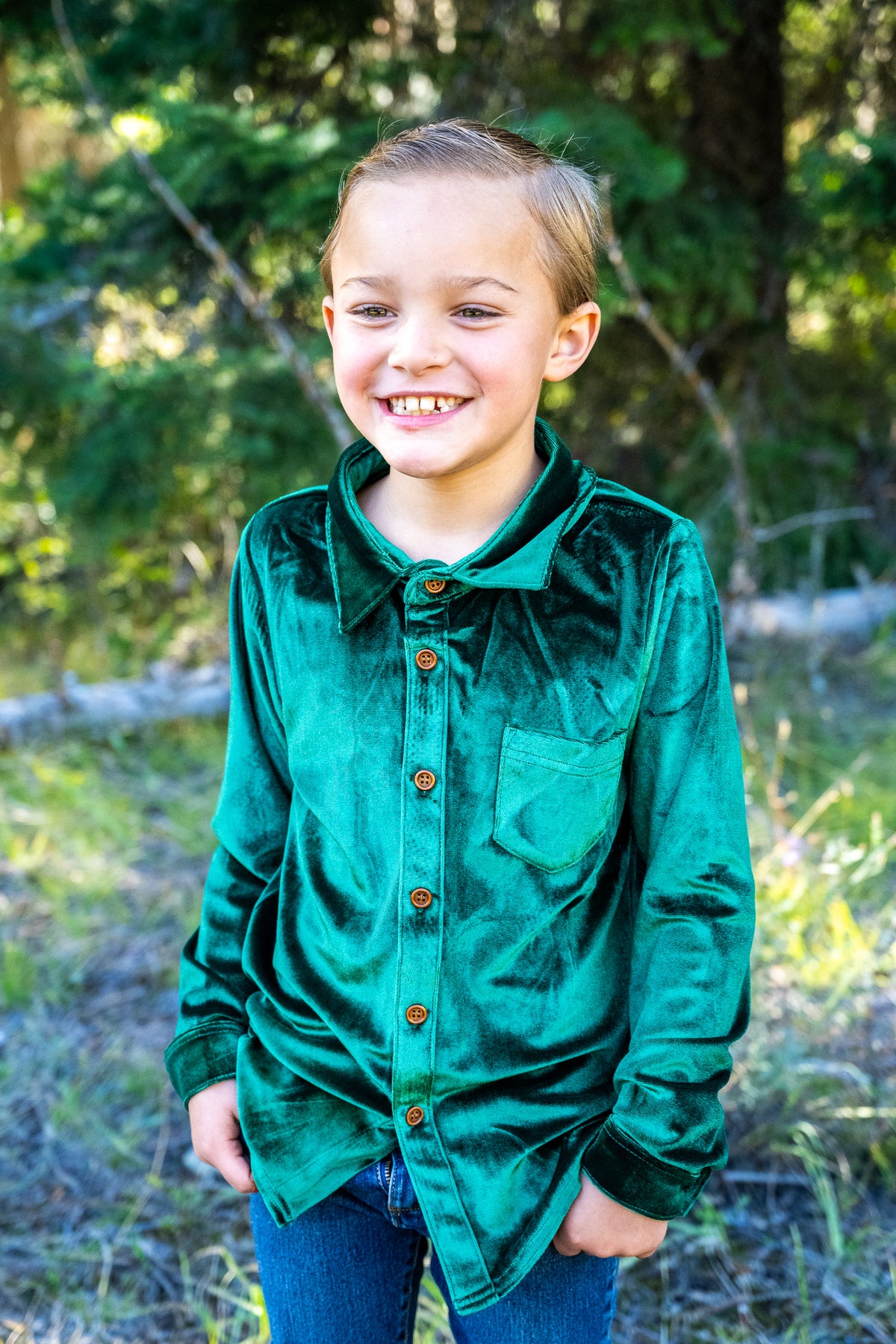 Festive Fairytale Crushed Velvet Shirt
