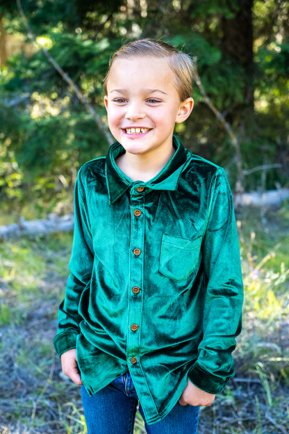 Festive Fairytale Crushed Velvet Shirt